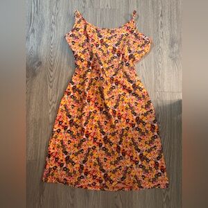 Vibrant Floral Midi Dress